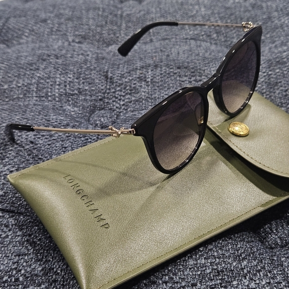 Longchamp Accessories - Longchamp Black and Gold Sunglasses